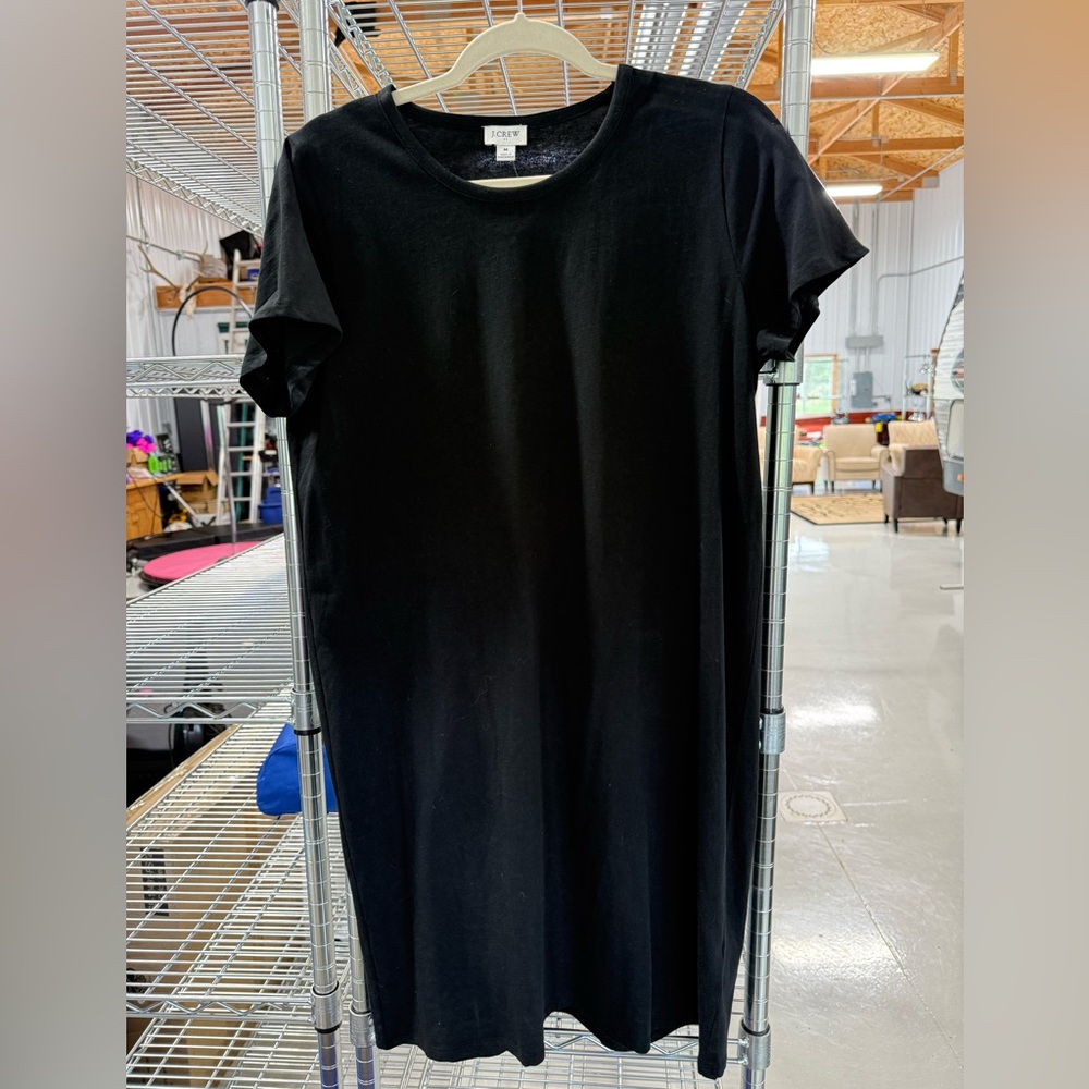 J. Crew Black Tee Shirt Dress